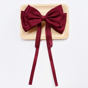 Girl Hair Clip Bow Satin CNY (GHP6349)